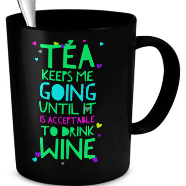 Wine Tea Mug - Funny Wine Lovers Or Horse Lovers Gift - Wine Mugs For Women - 