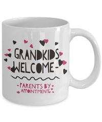 Load image into Gallery viewer, Grandma Coffee Mug - Funny Grandpa Or Grandma Gift - Grandparents Mug - &quot;Grandkids Welcome&quot;

