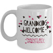 Grandma Coffee Mug - Funny Grandpa Or Grandma Gift - Grandparents Mug - "Grandkids Welcome"