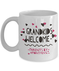 Load image into Gallery viewer, Grandma Coffee Mug - Funny Grandpa Or Grandma Gift - Grandparents Mug - &quot;Grandkids Welcome&quot;
