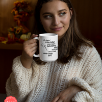 Sewing Coffee Mug For Women - Funny Quilters Mug - Crafts Mug -"If Only You Knew How Much Swearing"