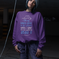 Funny Country Music Sweatshirt - Country Music Lover Gift - "I Like My Country Music At The Volume"