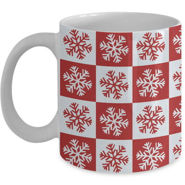 Christmas Coffee Mug - Snowflakes Coffee Mug - Winter Mug - 