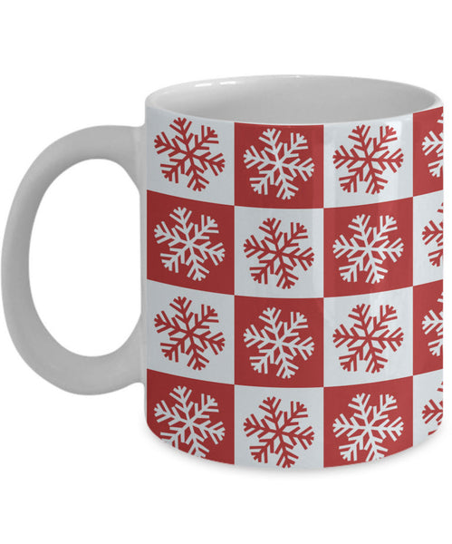 Christmas Coffee Mug - Snowflakes Coffee Mug - Winter Mug - "Snowflakes"