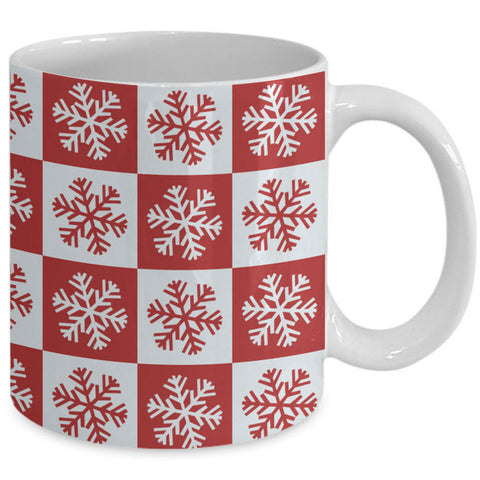 Christmas Coffee Mug - Snowflakes Coffee Mug - Winter Mug - 