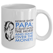 Horse Show Papa - Funny Horse Gift For Papas - Horse Gifts For Men - Funny Papa Mug