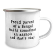 Funny Bengal Cat Coffee Mug. Bengal Cat Gifts. Funny Cat Lover Gift. Cat Enamel Mug. Cat Birthday Gift. Bengal Cat. Cat Mom. Cat Dad