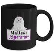 Maltese Mug Gift For Women. Maltese Dog Gifts. Black Maltese Dog Lover Cup. Maltese Puppy. Maltese Dog Breed Birthday Or Christmas Gifts