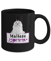 Load image into Gallery viewer, Maltese Mug Gift For Women. Maltese Dog Gifts. Black Maltese Dog Lover Cup. Maltese Puppy. Maltese Dog Breed Birthday Or Christmas Gifts
