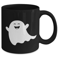 Smiling Ghost Coffee Mug. Halloween Mug. Ghost Cup. Ghost Decor. Cute Ghost Gift For Women Or Men. Ghost Present For Him Or Her