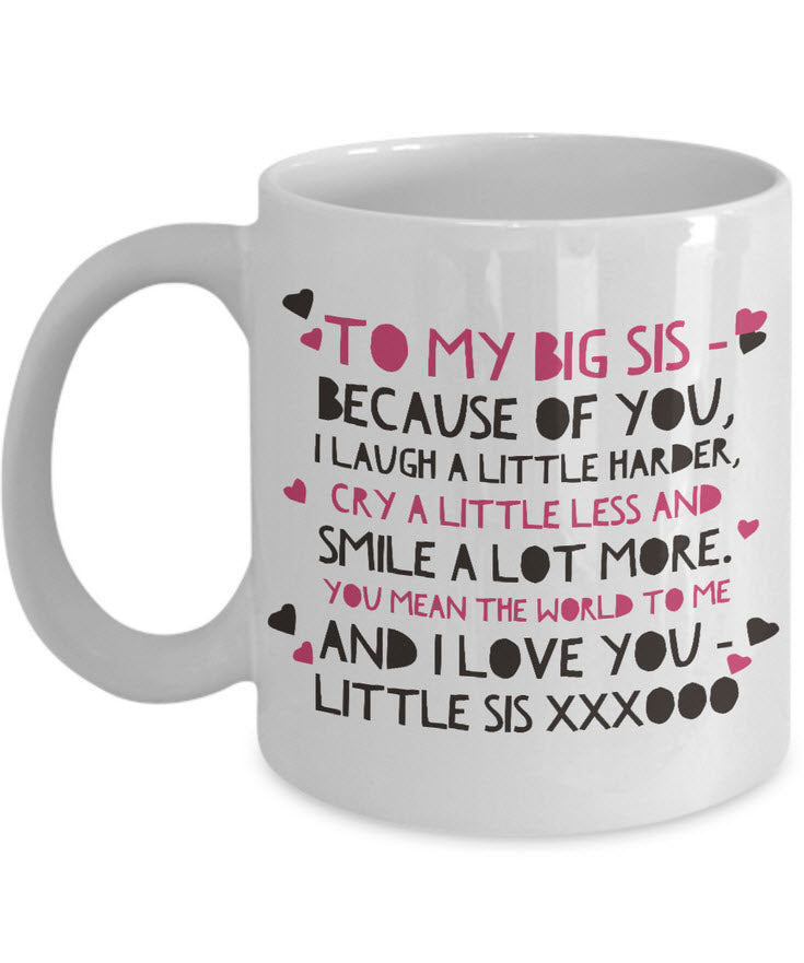 Sister Mug-Big Sister Gifts-Big Sister Little Sister-Sister Birthday –  Custom Cre8tive Designs