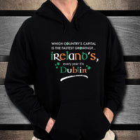 Load image into Gallery viewer, Funny Irish Sweatshirt - Dublin Sweatshirt - St Patricks Day Gifts - &quot;Which Country&#39;s Capital?&quot;
