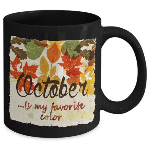 Fall Coffee Mug - Autumn Leaf Coffee Mug - Harvest Mug - 
