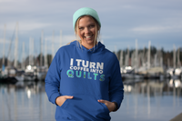 Load image into Gallery viewer, Quilting Hoodie - Funny Gift For Quilters - Funny Gift For Mom / Grandma - I Turn Coffee Into Quilts
