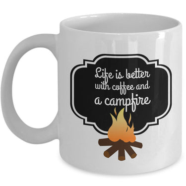Camping Coffee Mug - Ceramic Gift Mug For Campers - 