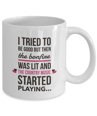 Load image into Gallery viewer, Country Music Coffee Mug - Funny Music Gift For Country Music Lovers - &quot;I Tried To Be Good&quot;
