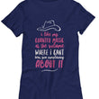 Country Music T Shirt - Womens Country Music Lovers Gift - "I Like My Country Music At The Volume"