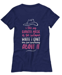 Load image into Gallery viewer, Country Music T Shirt - Womens Country Music Lovers Gift - &quot;I Like My Country Music At The Volume&quot;
