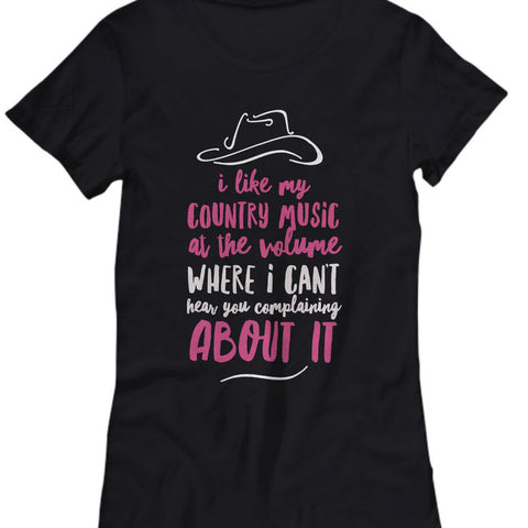 Country Music T Shirt - Womens Country Music Lovers Gift - 