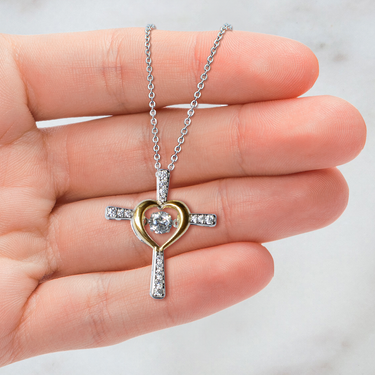 Christian Girlfriend Gifts. Sterling Silver Cross Jewelry. Love You Boyfriend Girlfriend Necklace For Her Birthday, Anniversary Or Christmas