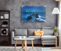 Load image into Gallery viewer, Lighthouse Wall Art - Lighthouse Canvas Print Wall Decor - Lighthouses Gifts For Women Or Men
