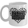 Dog Coffee Mug - Dog Lovers Gift Idea For Dog Owners - "This Home Is Filled With Kisses"