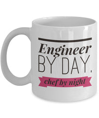 Load image into Gallery viewer, Engineer Coffee Mug - Funny Engineering Gift For Engineers- &quot;Engineer By Day Chef By Night&quot;
