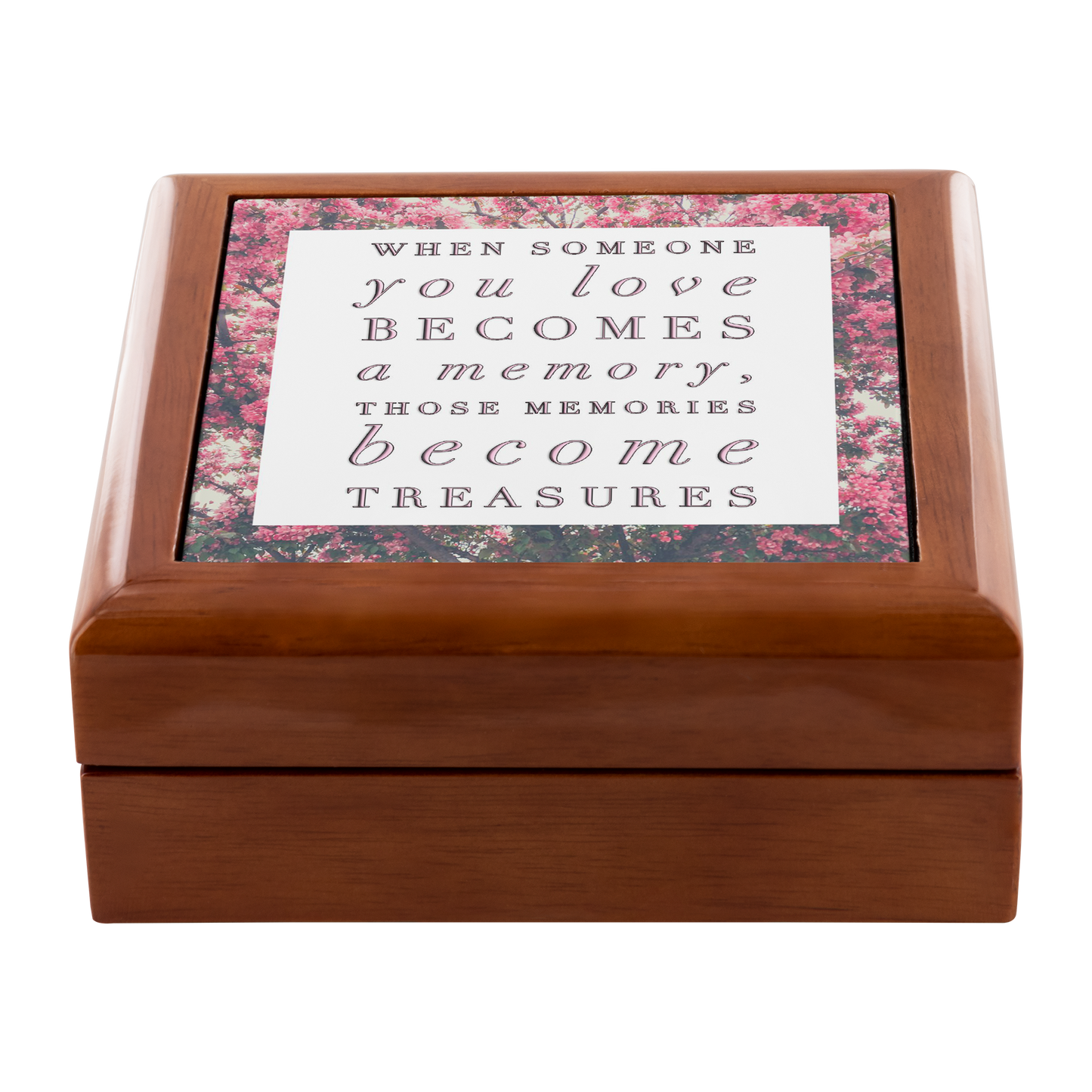 Wooden Keepsake Memory Box - Loss Loved One Gift - Gifts For Grieving - "When Someone You Love"