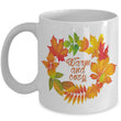 Fall Coffee Mug - Autumn Leaf Coffee Mug - Harvest Mug - "Warm And Cozy"
