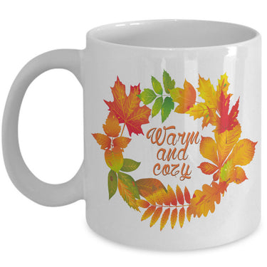 Fall Coffee Mug - Autumn Leaf Coffee Mug - Harvest Mug - 