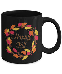 Load image into Gallery viewer, Fall Coffee Mug - Autumn Leaf Coffee Mug - Harvest Mug - &quot;Happy Fall&quot;
