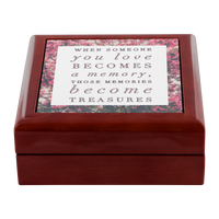 Load image into Gallery viewer, Wooden Keepsake Memory Box - Loss Loved One Gift - Gifts For Grieving - &quot;When Someone You Love&quot;
