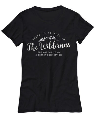 Wilderness T Shirt For Women- Ladies Camping Outdoor Shirt - 
