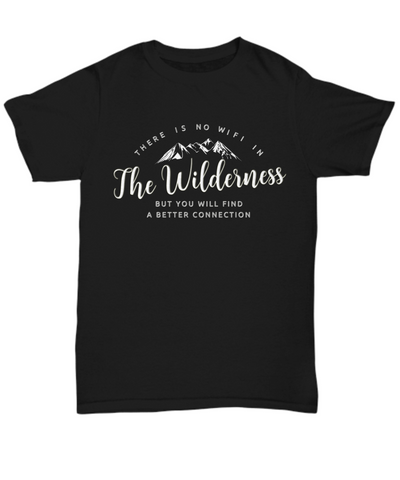 Wilderness T Shirt For Men- Camping Outdoors Shirt - Mountains Tee Shirt - 