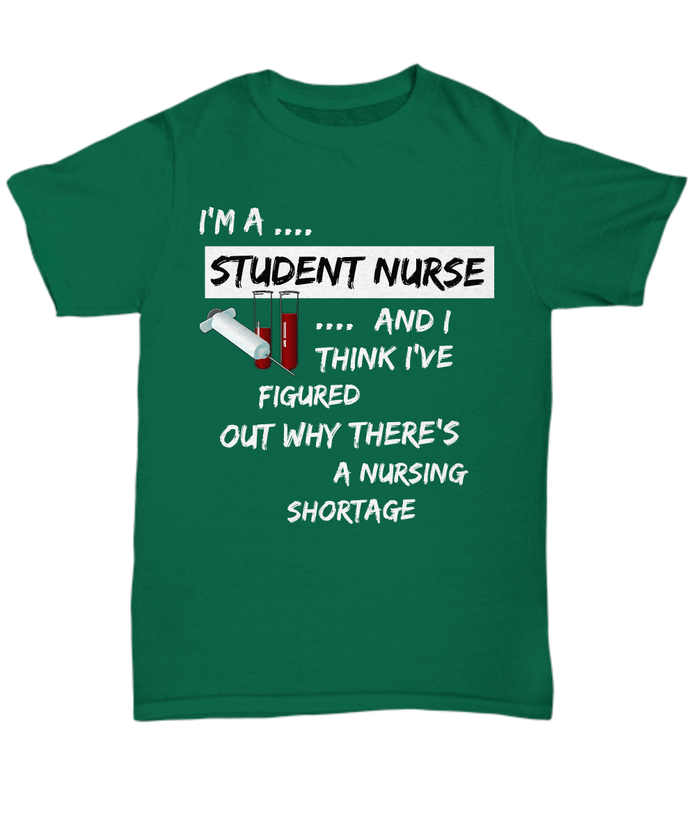 Funny Nursing School Shirt For Student Nurse - Gift For Nursing Students - "I'm A Student Nurse"