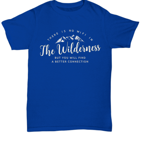 Wilderness T Shirt For Men- Camping Outdoors Shirt - Mountains Tee Shirt - 