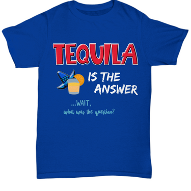 Funny Mens Tequila T-Shirt - Tequila Drinking Shirt - Tequila Lovers Gift - 