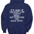funny country music hoodie for women or men