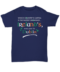 Load image into Gallery viewer, Irish Shirts For Men  - Green Irish Shirt - Funny St Patricks Day Gift - &quot;Which Country&#39;s Capital?&quot;
