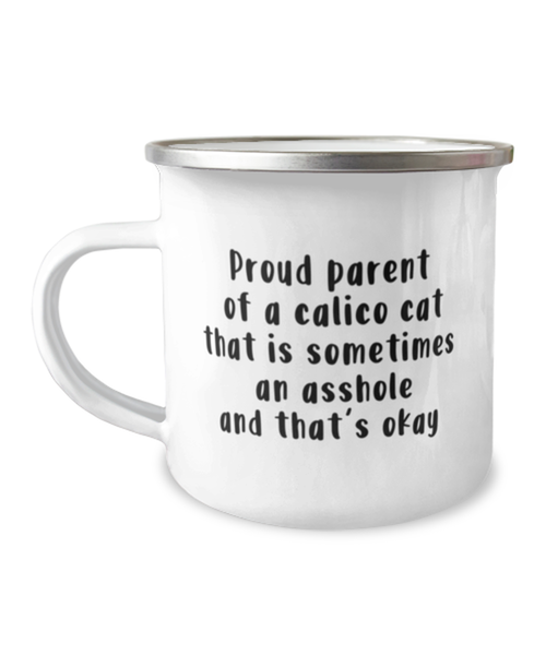 Funny Calico Cat Mug. Calico Cat Gifts For Women Or Men. Calico Cat Stuff. Cat Lovers Camping Mug. Cat Lovers Gift. Calico Cat Decor