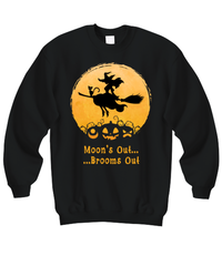 Load image into Gallery viewer, Witch Sweatshirt. Witch Gifts. Witch Top. Witch Clothing. Witch On Broomstick. Witch Accessories. Witch Items. Witch Woman
