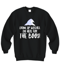 Load image into Gallery viewer, Funny Witch Sweatshirt. Witch Gifts. Witch Clothing. Witch Top. Witch On Broomstick. Witch And Cat. Witch Items. Witch Vibes Woman
