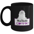 Maltese Mug Gift For Women. Maltese Dog Gifts. Black Maltese Dog Lover Cup. Maltese Puppy. Maltese Dog Breed Birthday Or Christmas Gifts