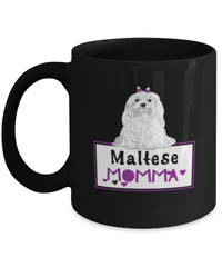 Load image into Gallery viewer, Maltese Mug Gift For Women. Maltese Dog Gifts. Black Maltese Dog Lover Cup. Maltese Puppy. Maltese Dog Breed Birthday Or Christmas Gifts
