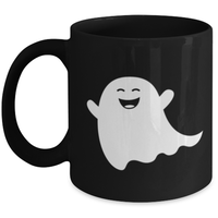 Smiling Ghost Coffee Mug. Halloween Mug. Ghost Cup. Ghost Decor. Cute Ghost Gift For Women Or Men. Ghost Present For Him Or Her
