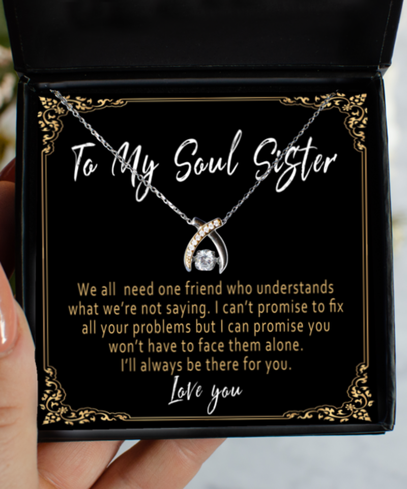 To My Unbiological Sister Necklace, Best Friend Necklace, Soul Sister Gift  | eBay