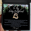 To My Army Girlfriend Necklace Birthday Gift. Deployment Gift. Army Family Jewelry. Deployment Card. Miss You Gift For Army Girlfriend