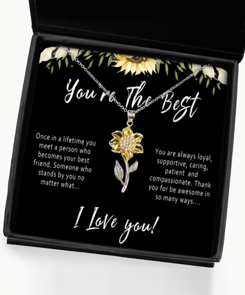 You're The Best Gift For Women. Thank You Necklace. You Are Amazing Gift. Grateful Necklace. Thanks Gift. Thank You Jewelry Note Present