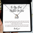 New Mother In Law Necklace. Mother In Law Gift From Bride On Wedding Day. Mother In Law Wedding Gift Card. Wedding Party Gift Jewelry