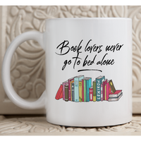 Load image into Gallery viewer, Funny Books Coffee Mug - Reading Mug - Gift For Book Lovers Or Librarian - &quot;Book Lovers Never Go&quot;
